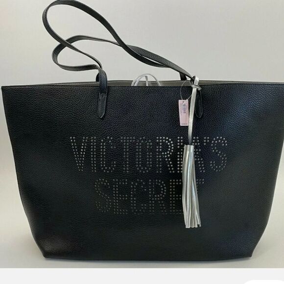 BRAND NEW BLACK VICTORIA SECRET TOTE BAG - Picture 16 of 16